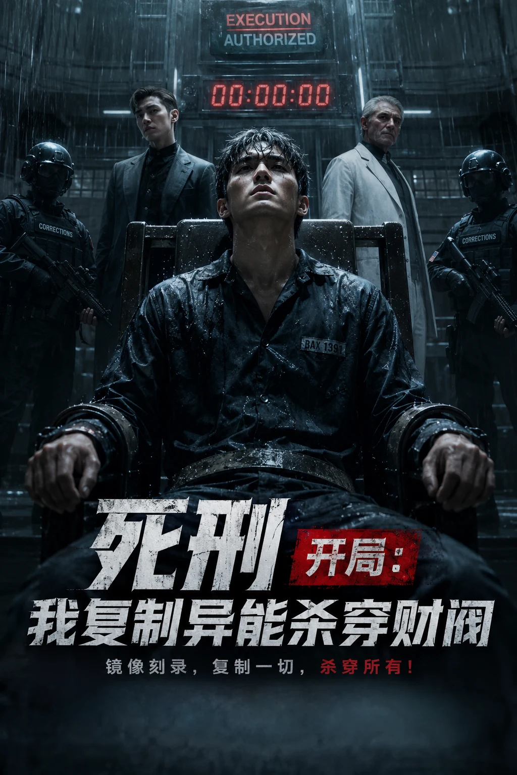 《《死刑开局：我复制异能杀穿财阀》》封面