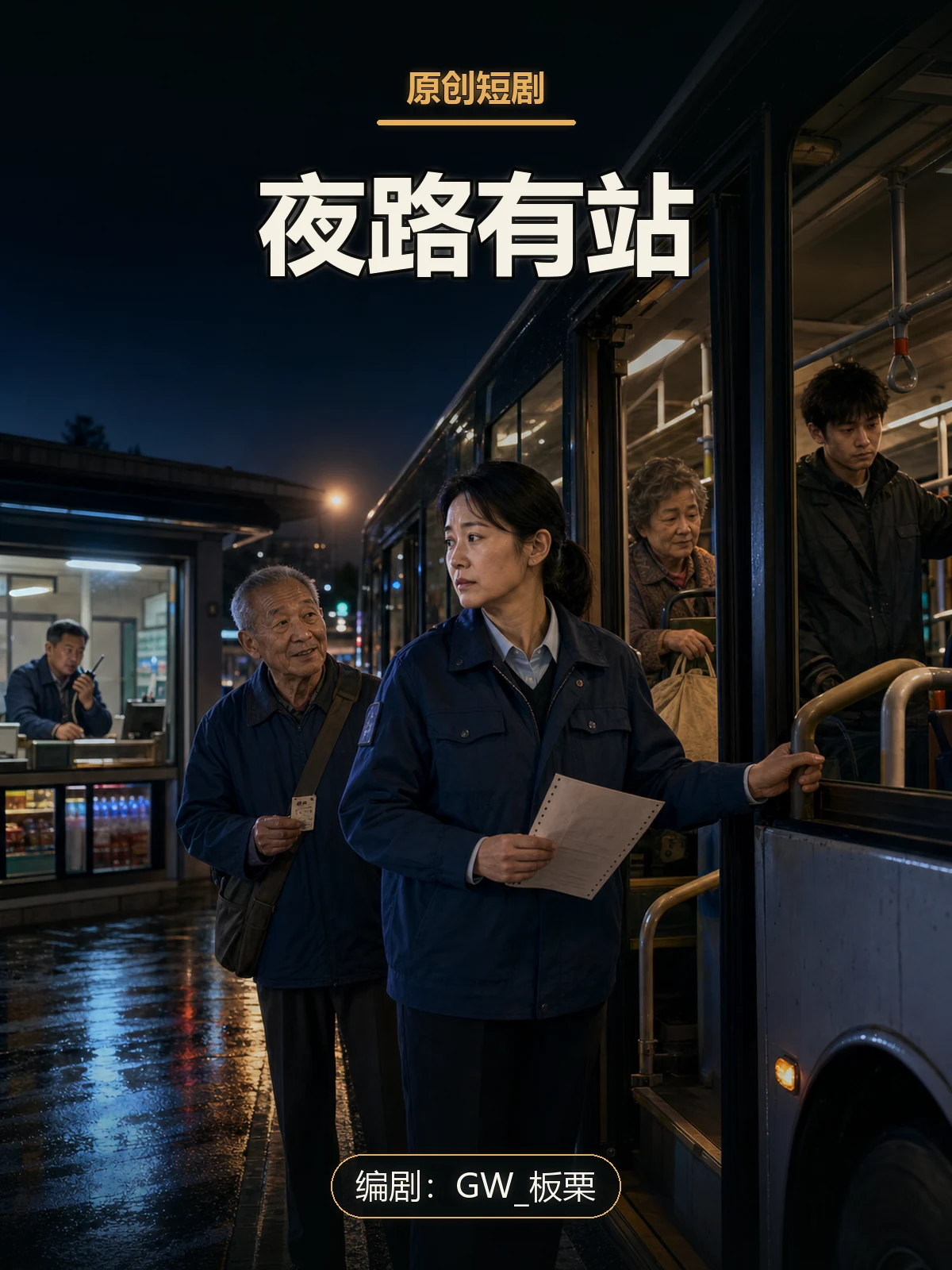 《夜路有站》封面
